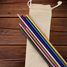 Load image into Gallery viewer, Custom Printed Stainless Steel Straw with Logo