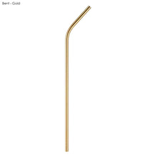 Load image into Gallery viewer, gold eco friendly custom printed promotional reusable straws