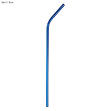 Load image into Gallery viewer, blue eco friendly custom printed promotional reusable straws