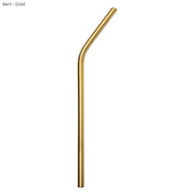 Load image into Gallery viewer, gold eco friendly custom printed promotional reusable straws