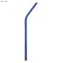 Load image into Gallery viewer, blue eco friendly custom printed promotional reusable straws