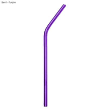 Load image into Gallery viewer, purple eco friendly custom printed promotional reusable straws
