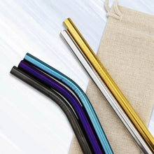 Load image into Gallery viewer, Custom Printed Stainless Steel Straw with Logo