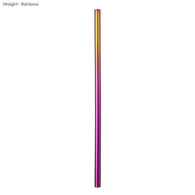 Load image into Gallery viewer, rainbow eco friendly custom printed promotional reusable straws