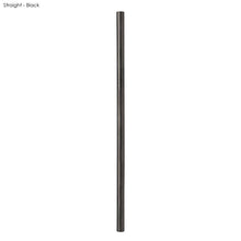 Load image into Gallery viewer, black eco friendly custom printed promotional reusable straws