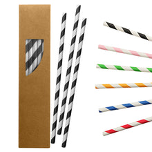 Load image into Gallery viewer, Custom Printed Paper Straw with Logo