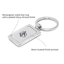 Load image into Gallery viewer, Rectangular Metal Key Ring