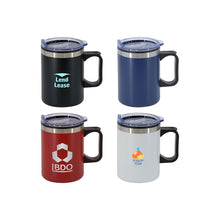Load image into Gallery viewer, Custom Printed Lisbon Double Wall Mug with Logo