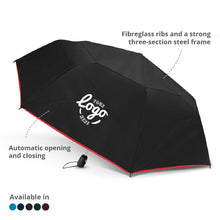Load image into Gallery viewer, Custom Printed Hurricane City Umbrella with Logo