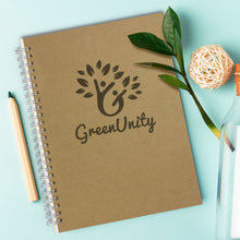 Load image into Gallery viewer, Custom Printed Kraft Note Pad - Medium with Logo
