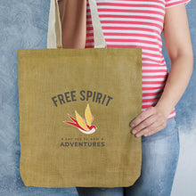 Load image into Gallery viewer, Custom Printed Thera Jute Tote Bags with Logo
