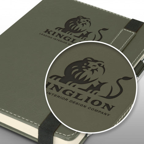 Custom Printed Premier Notebook with Pen with Logo