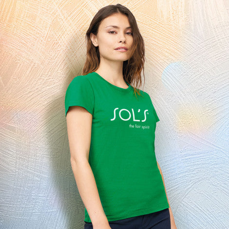 Custom Printed SOLS Imperial Womens T-Shirt with Logo