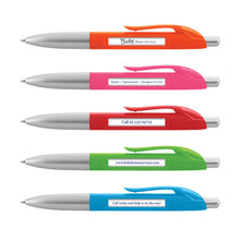 Load image into Gallery viewer, Custom printed promotional Spin Message Pen With Your Logo. Trusted by 1000+ companies in Singapore, Australia &amp; Indonesia.
