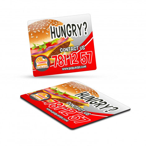 Custom Printed Fridge Magnet 90 x 80mm - Rectangle with Logo