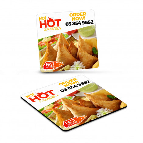 Custom Printed Fridge Magnet 70 x 70mm - Square with Logo