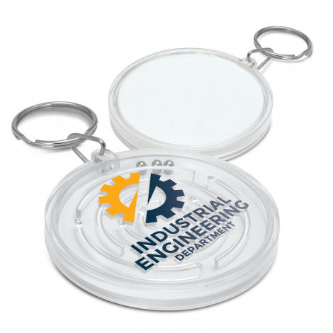 Custom Printed Puzzle Key Ring with Logo