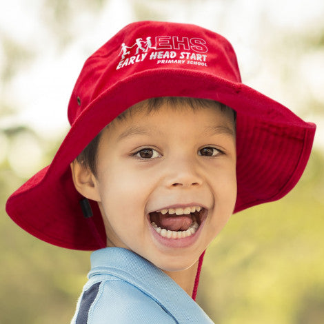 Custom Printed Cabana Wide Brim Hat with Logo