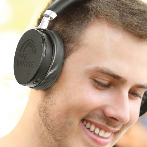 Custom Printed Onyx Noise Cancelling Headphones with Logo