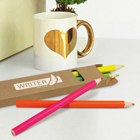 Custom Printed Highlighter Pencil Pack with Logo