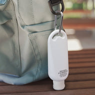 Custom printed promotional SPF 50+ Carabiner Sunscreen 50ml