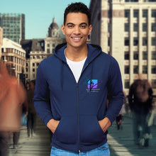 Load image into Gallery viewer, Custom Printed SOLS Stone Unisex Hooded Sweatshirt with Logo

