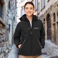 Load image into Gallery viewer, Custom Printed Sols Rock Womens Softshell Jacket with Logo
