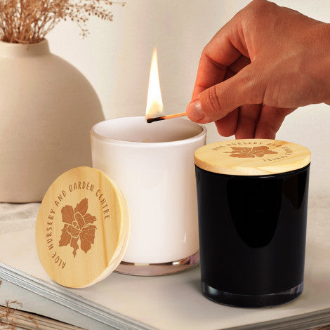 Custom Printed Tranquil Scented Candle with Logo