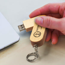 Load image into Gallery viewer, Custom Printed Maple 8GB Flash Drive with Logo
