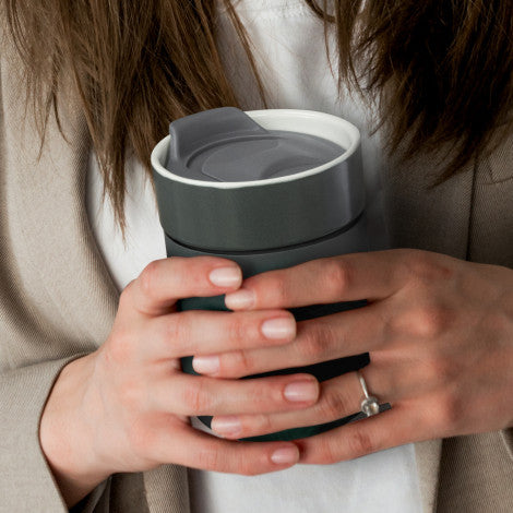 Custom Printed Chalice Ceramic Coffee Cup with Logo