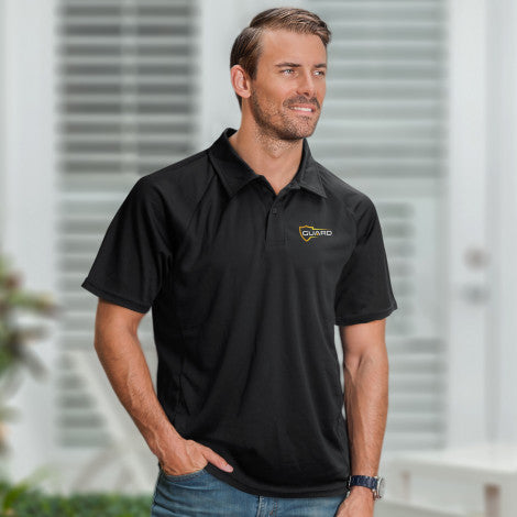 custom printed men's polo shirt