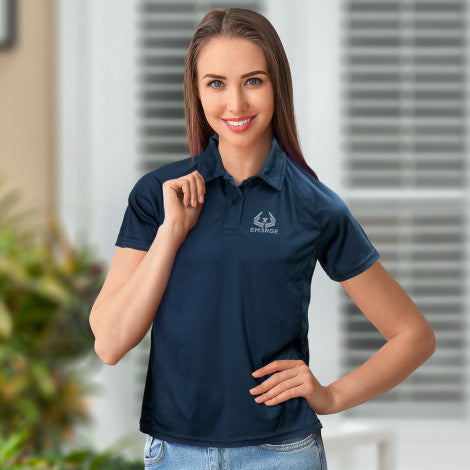custom printed women polo shirt