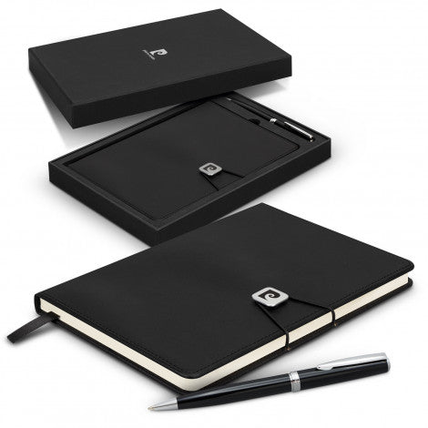 Custom Printed Pierre Cardin Biarritz Notebook and Pen Gift Set with Logo