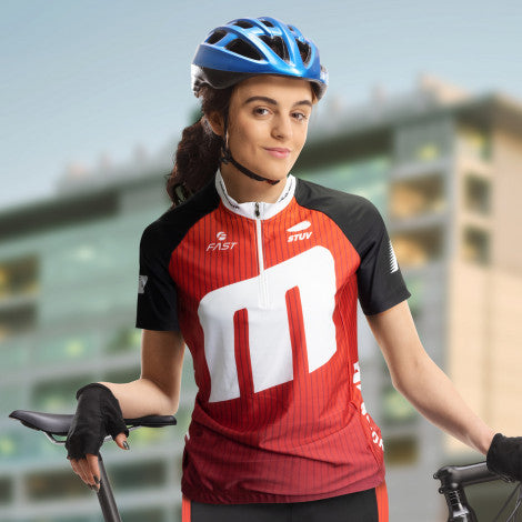 custom printed cycling top apparel