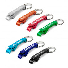 Load image into Gallery viewer, Snappy Metal Bottle Opener Key Ring
