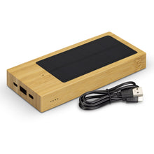 Load image into Gallery viewer, NATURA Bamboo Solar Power Bank
