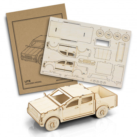 Custom Printed BRANDCRAFT UTE Wooden Model with Logo