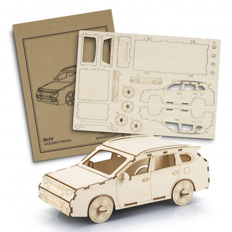 Custom Printed BRANDCRAFT SUV Wooden Model with Logo