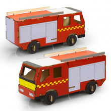 Load image into Gallery viewer, BRANDCRAFT Fire Truck Wooden Model
