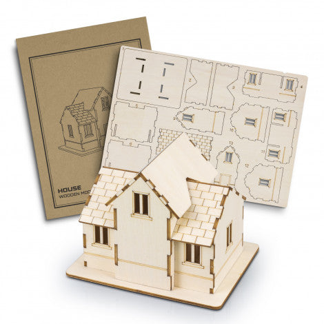 Custom Printed BRANDCRAFT House Wooden Model with Logo