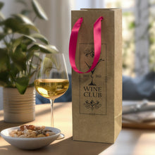 Load image into Gallery viewer, Custom Printed Champagne Ribbon Handle Paper Bag with Logo
