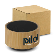 Load image into Gallery viewer, Bamboo Bluetooth Speaker - Black
