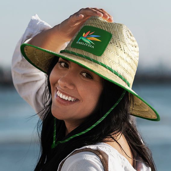 Custom Printed Tiki Straw Hat with Logo