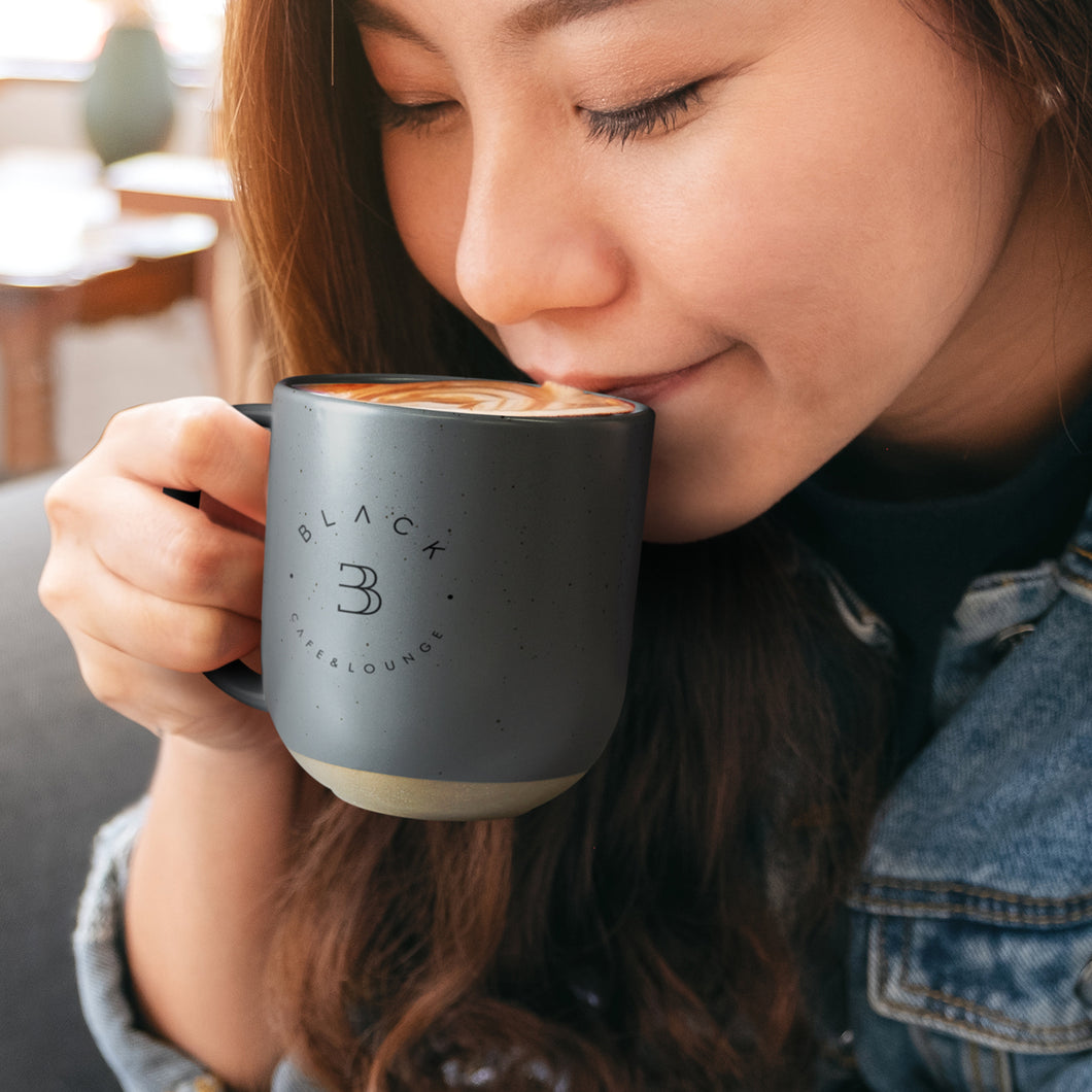 Custom printed Robusta Ceramic Mug with logo