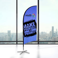 Load image into Gallery viewer, Custom printed promotional Small Feather Flag Kit 
