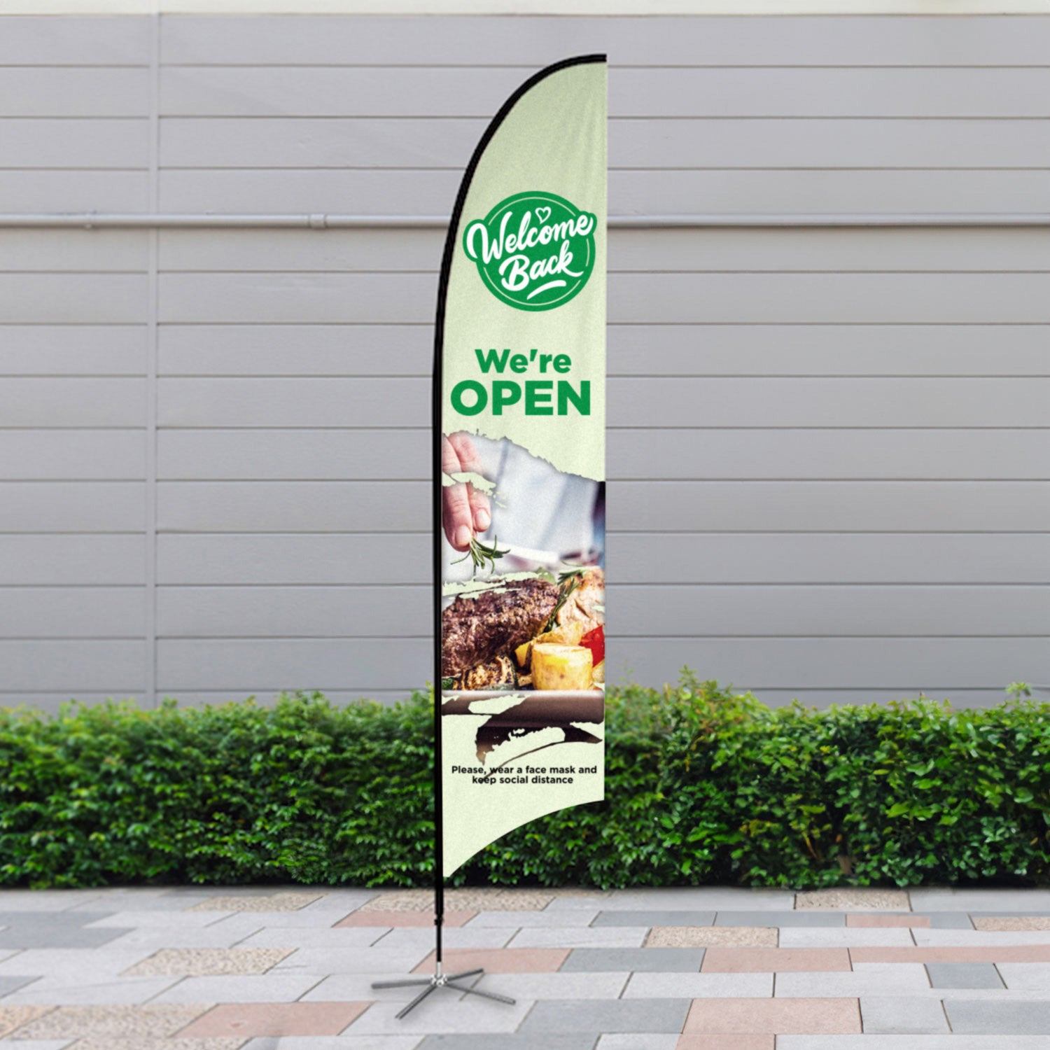 Custom Branded Large Feather Flag Kit