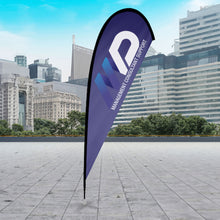 Load image into Gallery viewer, Custom printed promotional Large Tear Drop Flag Kit
