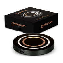 Load image into Gallery viewer, Custom printed INGENIO Arc Single Wireless Charger with logo
