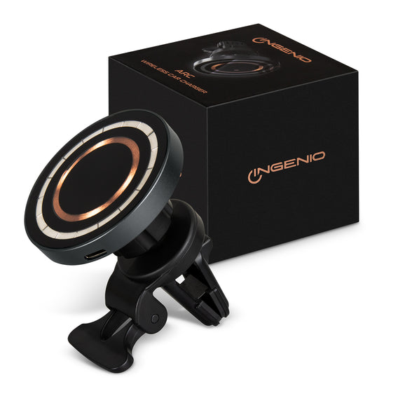 Custom printed INGENIO Arc Wireless Car Charger with logo