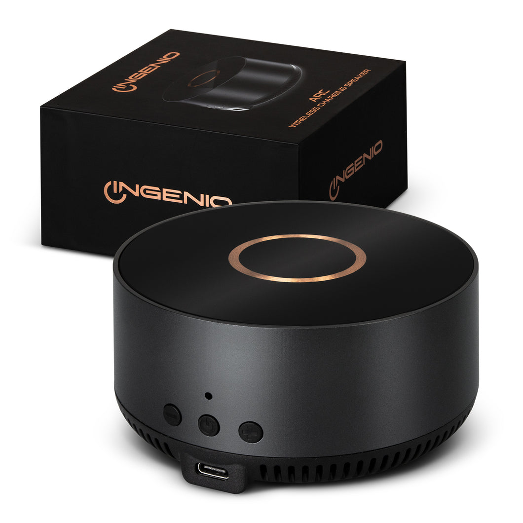  Custom printed INGENIO Arc Wireless Charging Speaker with logo